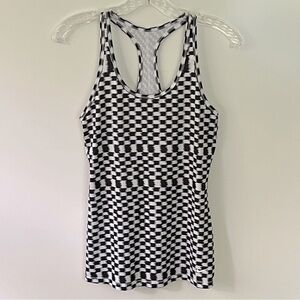 Nike Women's Black white G87 Ikat
Racerback Running Yoga workout Tank Top